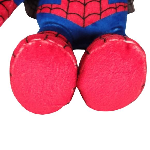 Marvel Spiderman Plush Doll 9" Red Blue Stuffed Toy Mattel 2021 Superhero - Picture 11 of 11